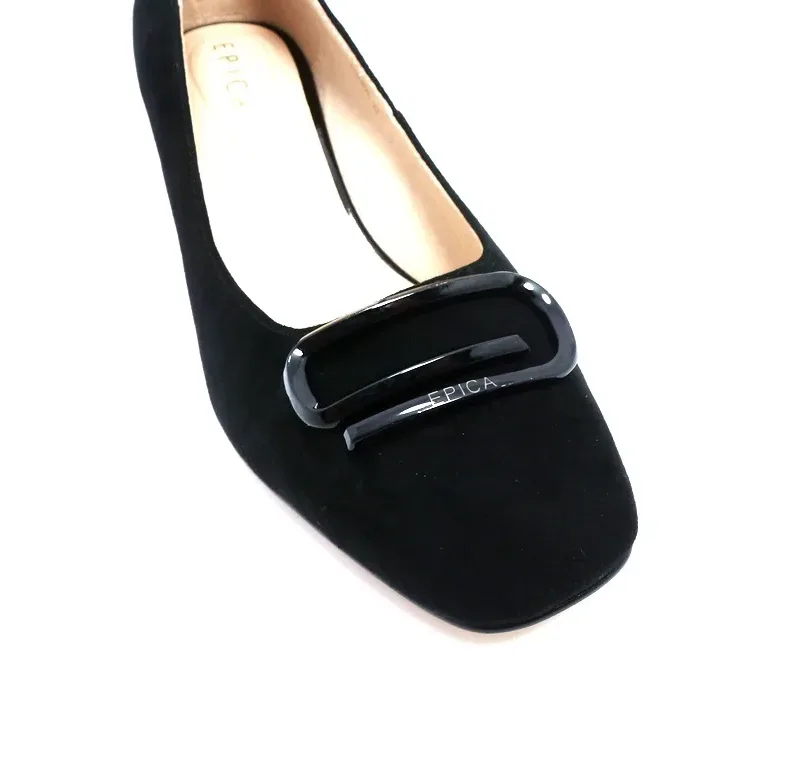 Pantofi dama  EPICA piele suede K330120-01 BLK - imagine 2