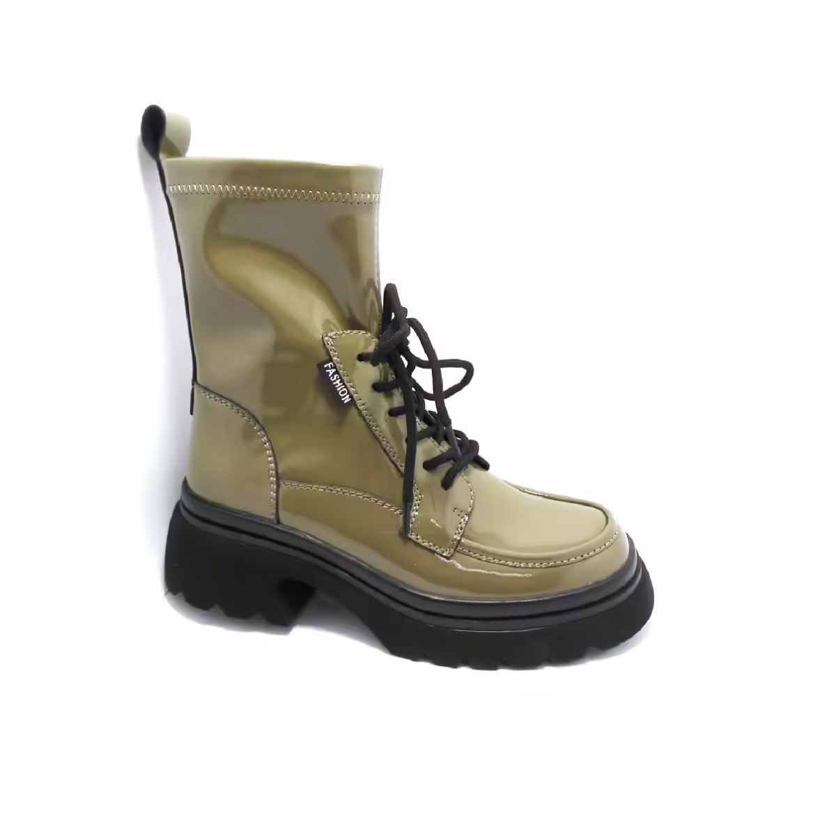 Ghete Damă PASS OTTER Piele Lăcuită VA50052B-B2TAUPE - imagine 2