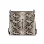 Poșetă Damă ZEA Piele Naturală Șarpe 271 Grej