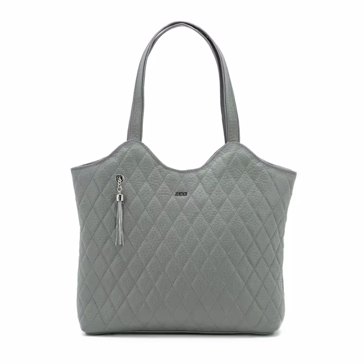 Poșetă Damă ZEA Piele Naturală 300 Gri